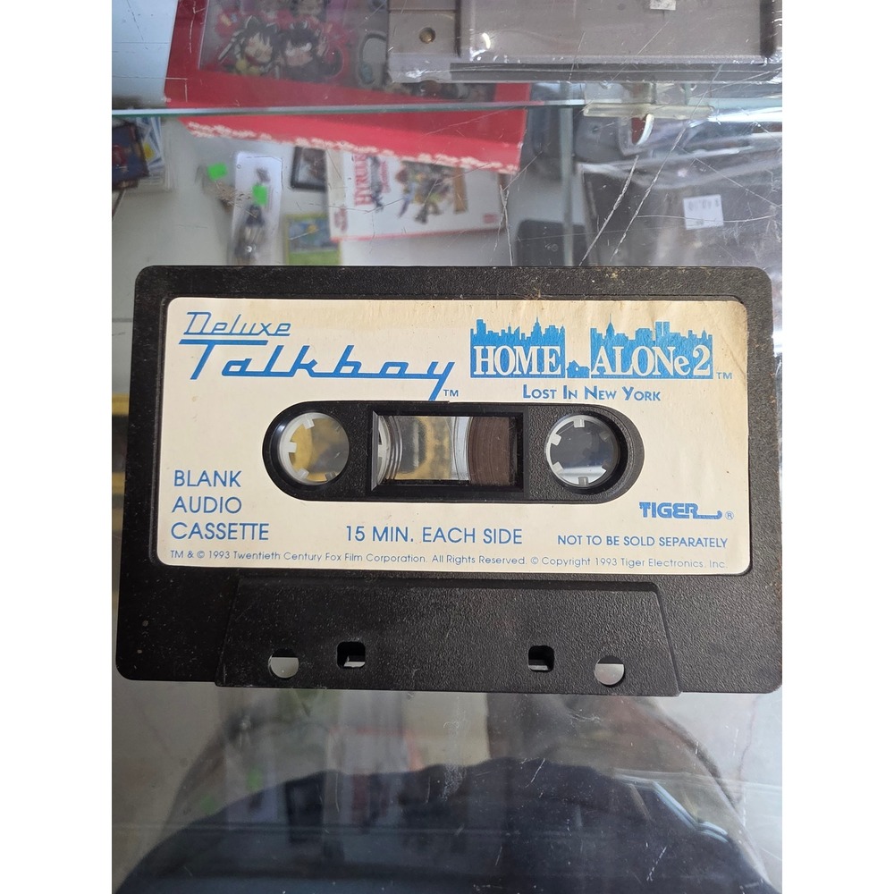 Vintage 1993 Tiger Deluxe Talkboy Home Alone 2 Blank Audio Cassette Tape 30 Min